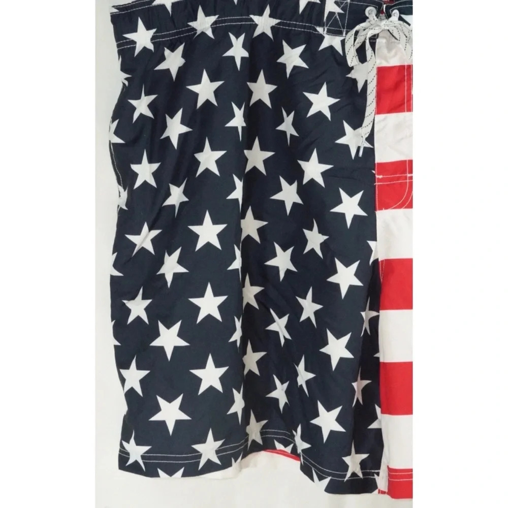 American Flag Patriot Print Board Shorts XXXL 50 - Picture 2 of 7